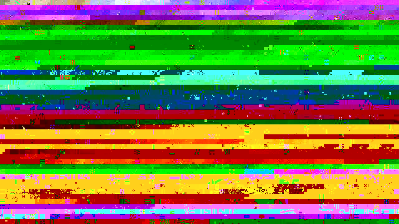 An image with large, horizontal, coloured bands covering the entire frame